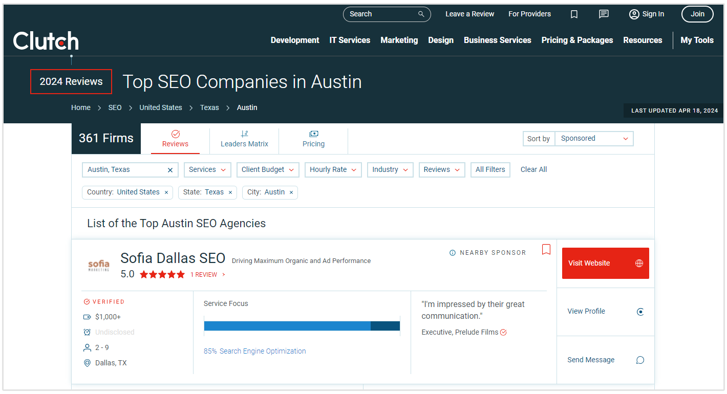 agências de SEO em Austin